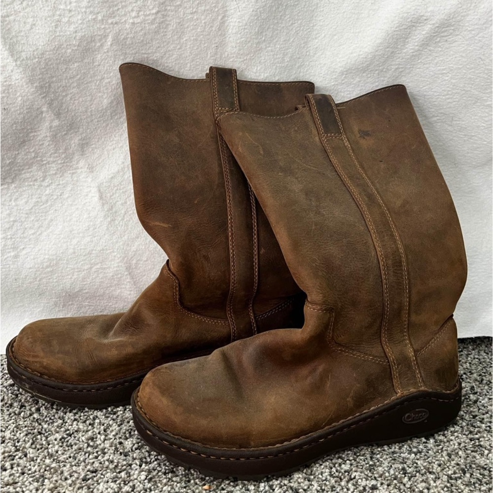 Chaco Credence Tall Leather Boots Women's Size 10.5